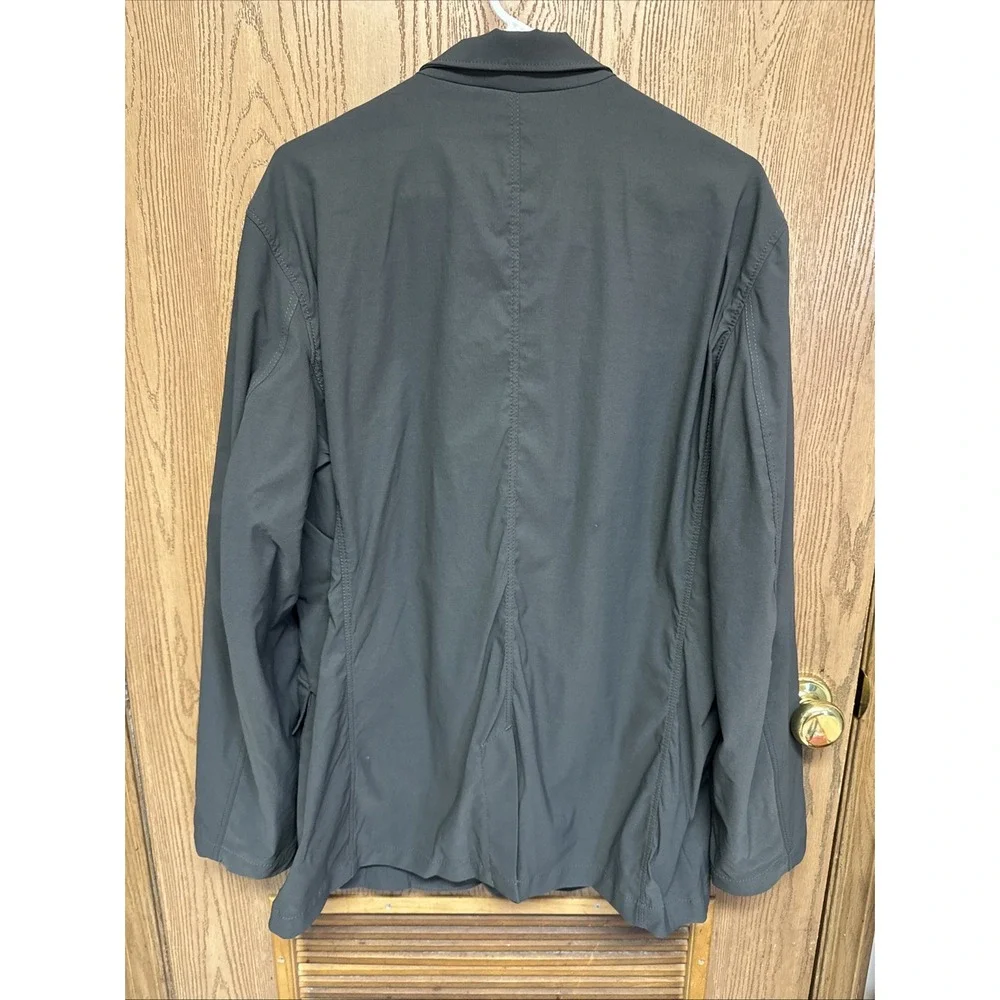 Eddie Bauer Jacket Men 46 Gray Travex Ultimate Voyager II Travel Blazer Pockets